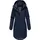 Ragwear Damen atmungsaktiver langer Wintermantel in Wollmantel-Optik warme Winterjacke Jannisa Coat YOUMODO Navy Gr. XS - XS