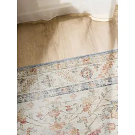 benuta basic Waschbarer Teppich George Multicolor/Beige 160x230 cm Wohnzimmer Rechteckig benuta Basic
