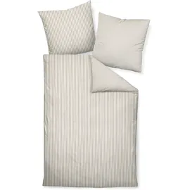 JANINE Bettwäsche Chinchilla S 78060 Farbe naturell-37 Größe 155x200 + 80x80cm - beige