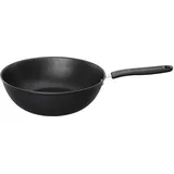 Fiskars Wok, Ø 28 cm, Für alle Kochfelder geeignet, Aluminium, Functional Form Schwarz,