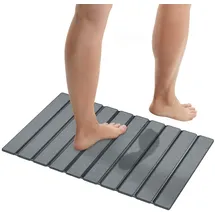 Wenko Duschvorleger Tritea Grau 55 x 39 cm