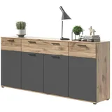 xonox.home Sideboard Nox Oak / grau - Braun