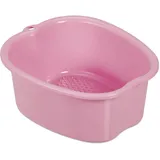 Relaxdays Fußbadewanne, Wanne für Fußbad, Kunststoff, Fußwanne für Fußpflege & Wellness, HxBxT: 15 x 33 x 38 cm, rosa