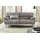 TRENDMANUFAKTUR 3-Sitzer TRENDMANUFAKTUR "Cecilia, Sofa in italienischem Design", silber, B:200cm H:87cm T:90cm, Sofas, mit tollem Sitzkomfort, extrabequeme Armlehnen, Holzfüße