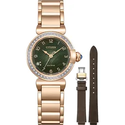 Citizen L Eco-Drive Eco-Drive Technologie" EM1123-62X" - grün,roségolden - 26mm