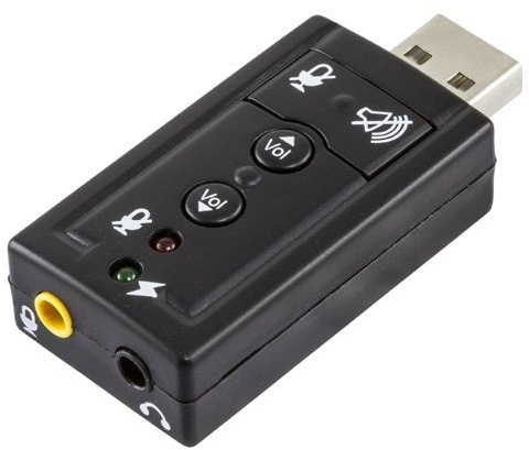 Deltaco USB Soundkarten 7.1 2x 3,5mm