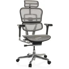 HJH Office Ergohuman GEN2 Netzstoff Hellgrau