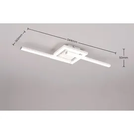 RL Viale 1 LED schwenkbar Metall weiß matt