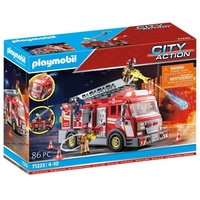 PLAYMOBIL® 71233 Feuerwehr Auto Leiterfahrzeug Mit Licht und Sound - Neu & OVP