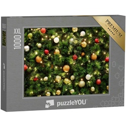 puzzleYOU Puzzle Puzzle 1000 Teile XXL „Weihnachten, Dekoration, Weihnachtskugeln“, 1000 Puzzleteile, puzzleYOU-Kollektionen Weihnachten