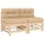 vidaXL Mittelsofa 2-tlg. beige