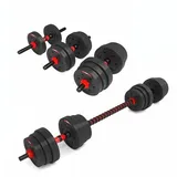 HMS Hantel-Set Fitness SGP20 Kurzhantel-Langhantelset 20kg schwarz