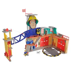 SIMBA TOYS Sam Mega-Feuerwehrstation XXL Spielset, Mehrfarbig