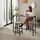 Tectake Bartisch Kerry 120 x 40 x 100,5 cm Eiche Sonoma/Naturfarben/Beton Optik