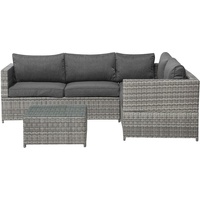 Beliani Garten-Lounge-Set grau 96496