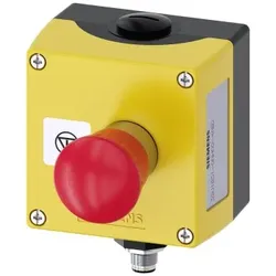 Siemens 3SU18510NH004NB2 Gehäuse für Befehlsgeräte 22mm rund, Gehäusematerial Metall Gehäuseoberteil gelb