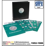 Münzalbum Deutschland 5 DM Gedenkmünzen 1952-1986 farbige Vordrucke SAFE 7347