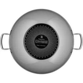 WMF Fusiontec Mineral Wok mit Glasdeckel, 36 cm, Platinum