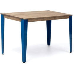 BOX Furniture Lunds Studio Tisch 110x70x75cm Blau in massivem Kiefernholz mit Vintage-Industrie-Stil beenden Box Möbel