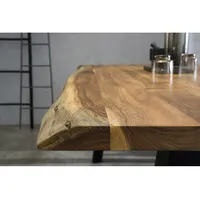 SalesFever Esstisch, mit Tischgestell in H-Form | braun