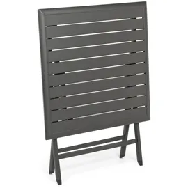 BIZZOTTO Elin Klapptisch 70 x 70 x 71 cm Anthrazit