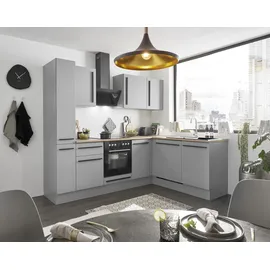 BASIC by Balculina Winkelküche L-Form 250 cm grau