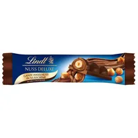 LINDT Schokolade, Lindt Nuss Deluxe Ganze Haselnuss Dunkel Riegel 35g