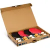 Tischtennisschläger-Set Family & Friends Tischtennis Unisex bunt Gerade