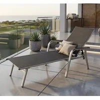 Gardissimo Danu Sonnenliege 110 x 60 x 30 cm Silber