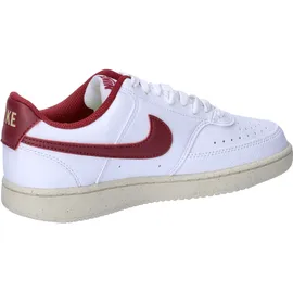 Nike Court Vision Low Next Nature Damen White/Muslin/Metallic Gold Star/Team Red 41