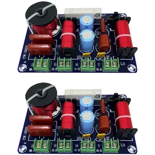 Tlilyy 2X 3-Wege-HiFi-Lautsprecher-Frequenzteiler HiFi-Crossover-Verteiler DIY Ktv Stage Car Audio Woofer-Lautsprecherfilter