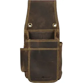 GREENBURRY Vintage Kellnertasche Leder Kellnerhalfter Holster Kellnerbörsenköcher braun