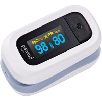 Promed Pulsoximeter PM-200 Pro, Einfache Messung von Herzfrequenz & Sauerstoffsättigung im Blut, Fingerpulsoximeter mit OLED-Display & Abschaltautomatik