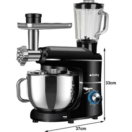 ruhhy Küchenmaschine 6,2 l Schwarz
