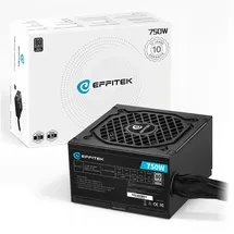 Effitek 750 Watt Netzteil für PC Gaming 12V ATX 3.1