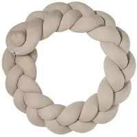 Nordic coast company Bettschlange Geflochten Strick Sand Silber