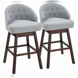 Costway Barhocker 2er-Set drehbar