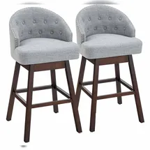 Costway Barhocker 2er-Set drehbar