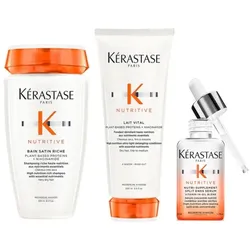 Kérastase Nutritive Set RICHE Split Ends (Satin Riche/ Spülung / Split Ends Serum)* Haarpflegesets 0,5 l Damen