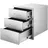 Vevor Grillschubladen 46 x 59 x 59 cm Edelstahl Silber/Weiß