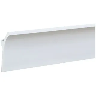 PROVISTON Licht Stuckleiste 50 x 100 x 2000 mm Moderne LED Deckenleiste Klassisches Profil Hochwertige Deckenleiste Kunststoff Weiß Wasserfest, Robust und Langlebig