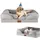 Ecosa Hundekorb EO-6080 71 x 58 x 18 cm grau