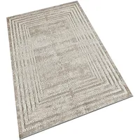 Wellhome Polyesterteppich 100x200cm WellHome Basic Linear Mehrfarbig
