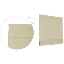 KS Handel 24 Basic Raffrollo Faltrollo 160x240 cm Beige Raffgardine