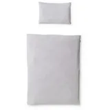 Ehrenkind Ehrenkind® Bettwäsche-Set Renforcé | 100% Bio-Baumwolle | Standard 100 by Oeko-TEX | 100x135cm + 40x60cm Hellgrau | Bettwäsche 135x100