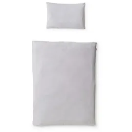 Ehrenkind Ehrenkind® Bettwäsche-Set Renforcé | 100% Bio-Baumwolle | Standard 100 by Oeko-TEX | 100x135cm + 40x60cm Hellgrau | Bettwäsche 135x100