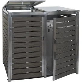 MCW Mülltonnenverkleidung K14 134 x 119 x 84 cm anthrazit
