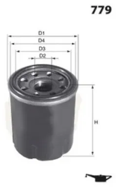 MECAFILTER Ölfilter elh4440 Anschraubfilter 76mm GewindemaßM20x1.5 für RENAULT KIA HYUNDAI INFINITI HONDA DACIA MITSUBISHI NISSAN