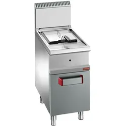 Gastro Gas-Fritteuse Einzelbecken Standgerät Fritteuse 14l Kapazität