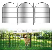 GarveeMore Metallzaun Tierzaun Gartenzaun 101(H) x 720(L) 10er Set Metallzaun Teichzaun